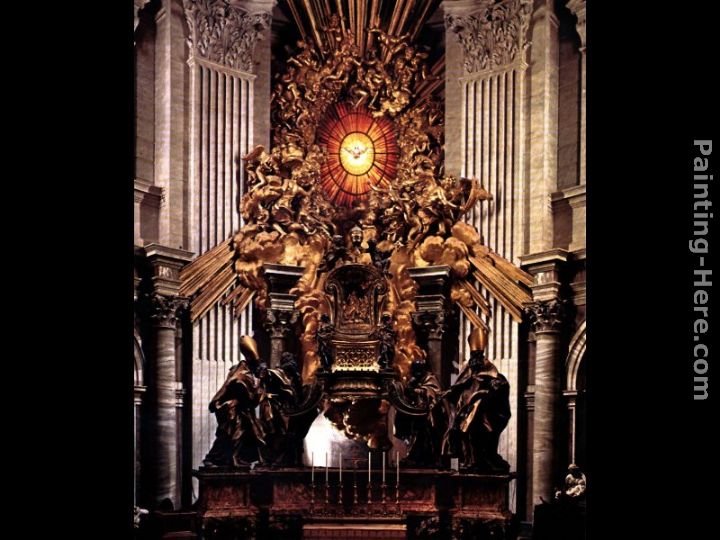 The Chair of Saint Peter painting - Gian Lorenzo Bernini The Chair of Saint Peter art painting
